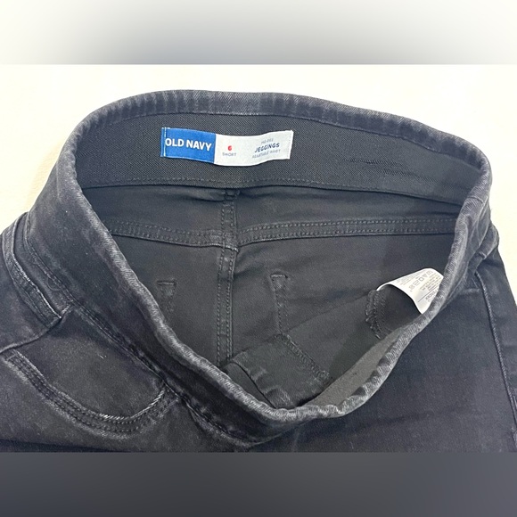 Old Navy Women's Black Mid-Rise Jegging Stretch Waist Size 6 SHORT Jeans - Picture 5 of 15